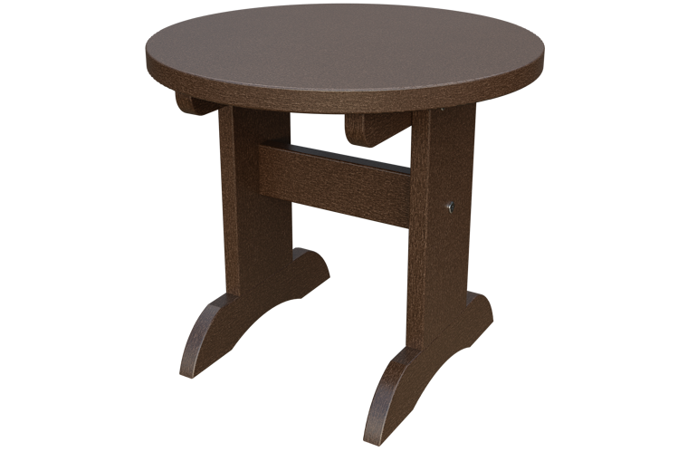 Patiova Recycled Plastic Adirondack Round End Table - LEAD TIME TO SHIP 6 WEEKS OR LESS