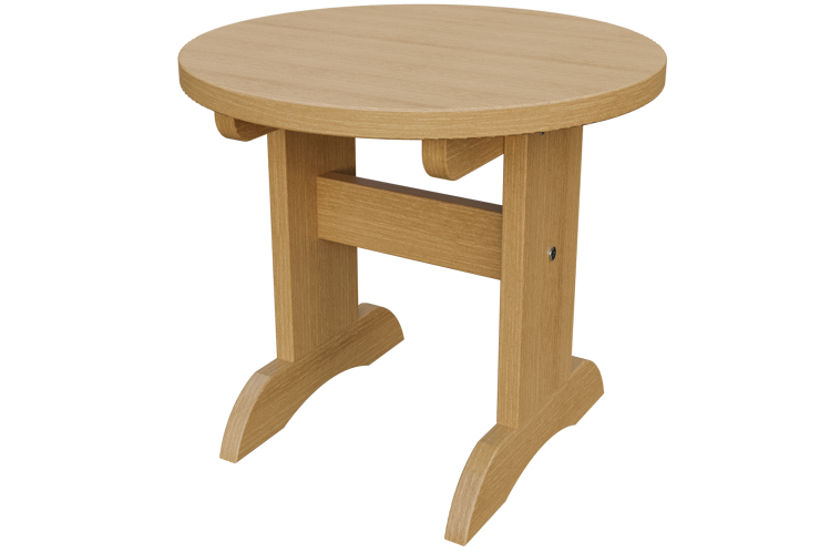 Patiova Recycled Plastic Adirondack Round End Table - LEAD TIME TO SHIP 6 WEEKS OR LESS