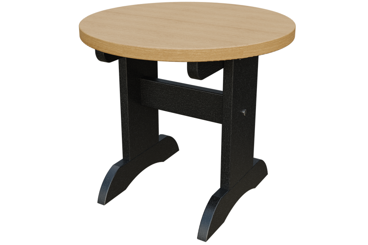 Patiova Recycled Plastic Adirondack Round End Table - LEAD TIME TO SHIP 6 WEEKS OR LESS