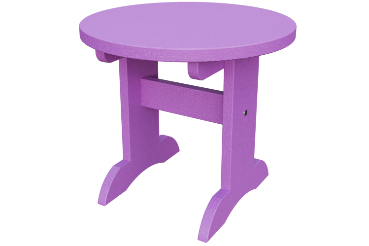 Patiova Recycled Plastic Adirondack Round End Table - LEAD TIME TO SHIP 6 WEEKS OR LESS