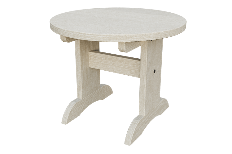 Patiova Recycled Plastic Adirondack Round End Table - LEAD TIME TO SHIP 6 WEEKS OR LESS