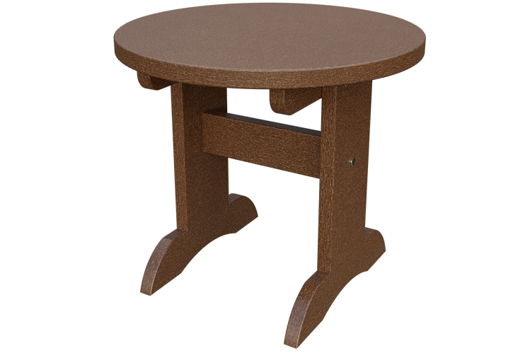 Patiova Recycled Plastic Adirondack Round End Table - LEAD TIME TO SHIP 6 WEEKS OR LESS