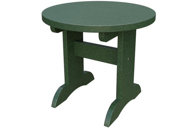 Patiova Recycled Plastic Adirondack Round End Table - LEAD TIME TO SHIP 6 WEEKS OR LESS