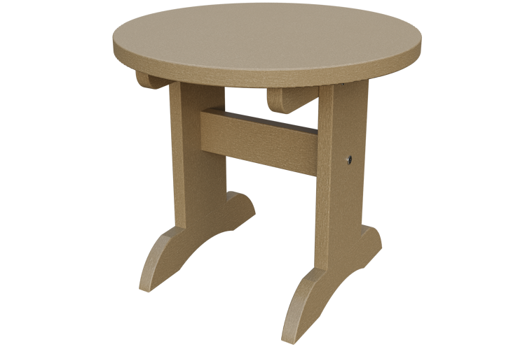 Patiova Recycled Plastic Adirondack Round End Table - LEAD TIME TO SHIP 6 WEEKS OR LESS