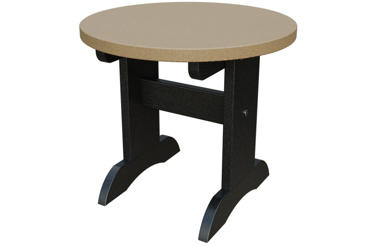 Patiova Recycled Plastic Adirondack Round End Table - LEAD TIME TO SHIP 6 WEEKS OR LESS