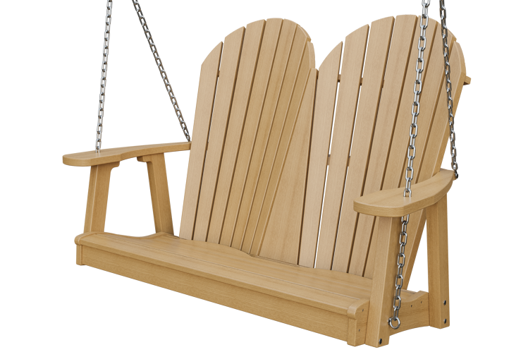 Patiova Recycled Plastic 4' Adirondack Hanging Swing - LEAD TIME TO SHIP 4 WEEKS