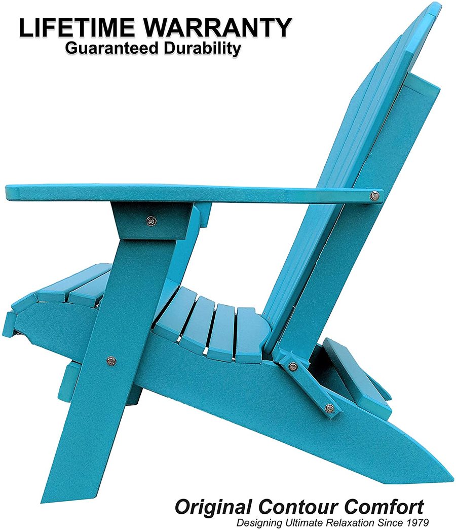 Patio Surplus® Recycled Plastic Folding Adirondack Chairs King Size - LEAD TIME TO SHIP 2 TO 3 BUSINESS DAYS