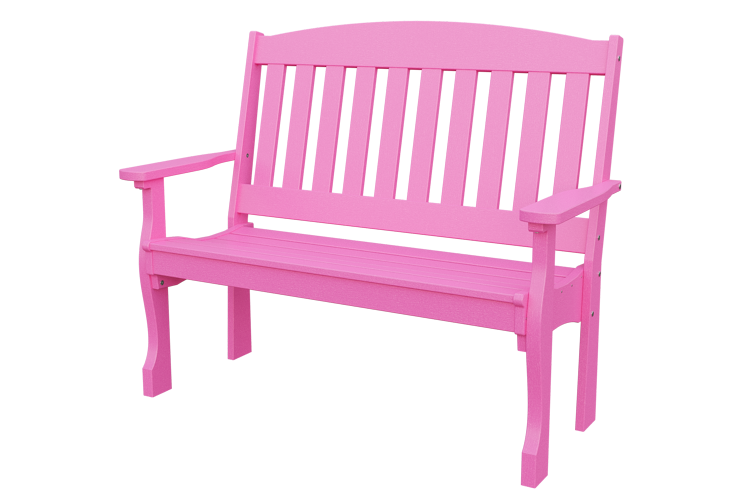 Patiova Recycled Plastic 4' English Garden Bench - LEAD TIME TO SHIP 6 WEEKS OR LESS