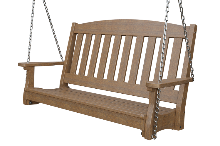 Patiova Recycled Plastic 4' English Garden Hanging Swing - LEAD TIME TO SHIP 6 WEEKS OR LESS