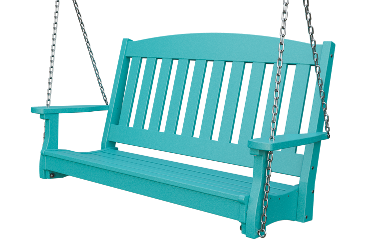 Patiova Recycled Plastic 4' English Garden Hanging Swing - LEAD TIME TO SHIP 6 WEEKS OR LESS