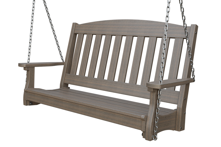 Patiova Recycled Plastic 4' English Garden Hanging Swing - LEAD TIME TO SHIP 6 WEEKS OR LESS