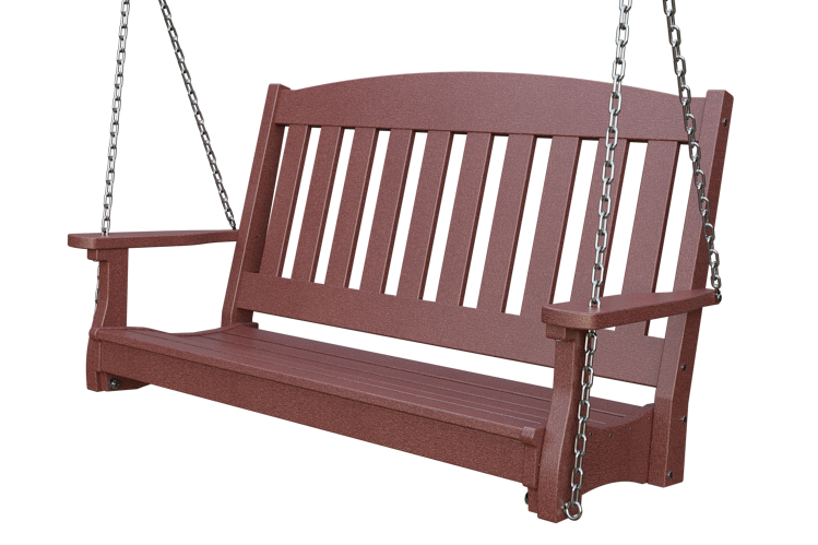 Patiova Recycled Plastic 4' English Garden Hanging Swing - LEAD TIME TO SHIP 6 WEEKS OR LESS