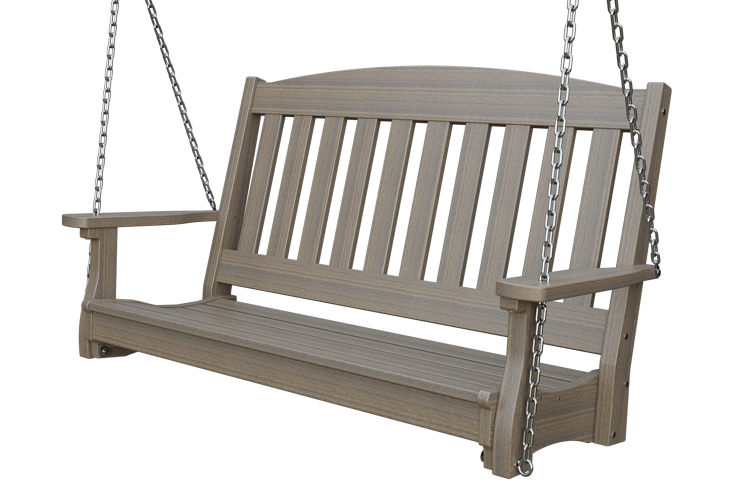 Patiova Recycled Plastic 4' English Garden Hanging Swing - LEAD TIME TO SHIP 6 WEEKS OR LESS