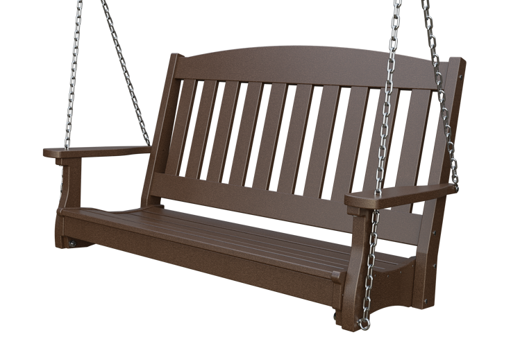 Patiova Recycled Plastic 4' English Garden Hanging Swing - LEAD TIME TO SHIP 6 WEEKS OR LESS