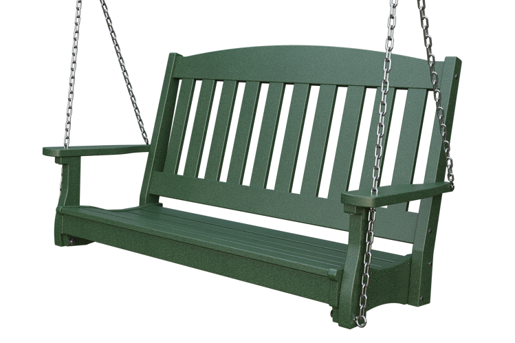 Patiova Recycled Plastic 4' English Garden Hanging Swing - LEAD TIME TO SHIP 6 WEEKS OR LESS