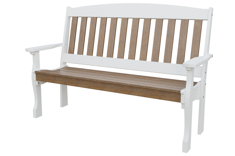 Patiova Recycled Plastic 5′ English Garden Bench - LEAD TIME TO SHIP 6 WEEKS OR LESS