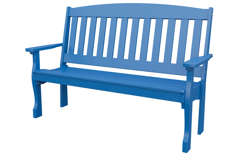 Patiova Recycled Plastic 5′ English Garden Bench - LEAD TIME TO SHIP 6 WEEKS OR LESS