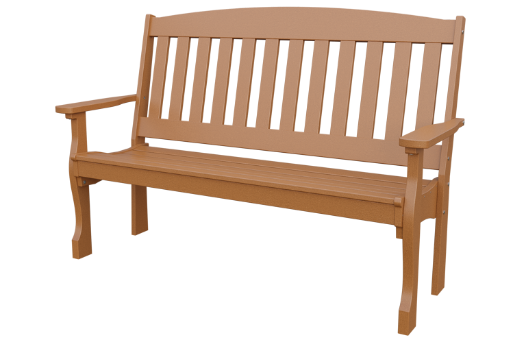 Patiova Recycled Plastic 5′ English Garden Bench - LEAD TIME TO SHIP 6 WEEKS OR LESS