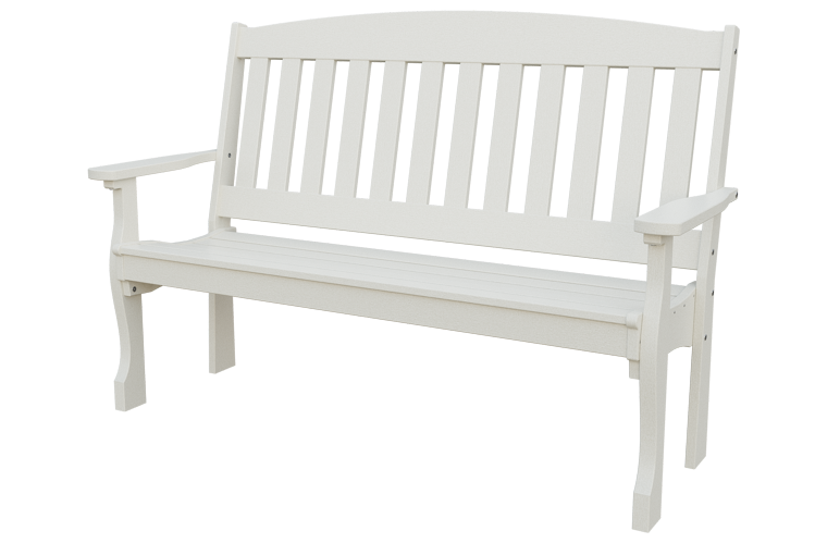 Patiova Recycled Plastic 5′ English Garden Bench - LEAD TIME TO SHIP 6 WEEKS OR LESS