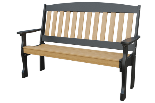 Patiova Recycled Plastic 5′ English Garden Bench - LEAD TIME TO SHIP 6 WEEKS OR LESS