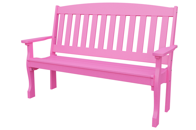 Patiova Recycled Plastic 5′ English Garden Bench - LEAD TIME TO SHIP 6 WEEKS OR LESS