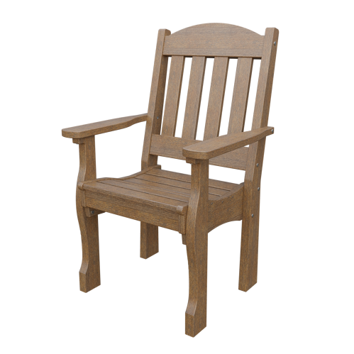 Patiova Recycled Plastic English Garden Dining Arm Chair - LEAD TIME TO SHIP 6 WEEKS OR LESS