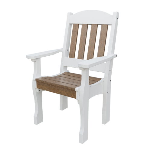 Patiova Recycled Plastic English Garden Dining Arm Chair - LEAD TIME TO SHIP 6 WEEKS OR LESS