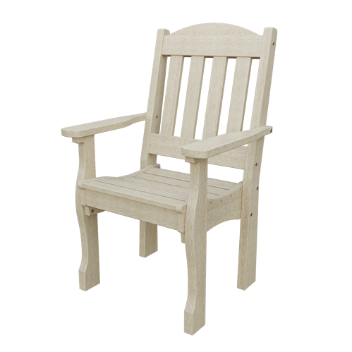 Patiova Recycled Plastic English Garden Dining Arm Chair - LEAD TIME TO SHIP 6 WEEKS OR LESS