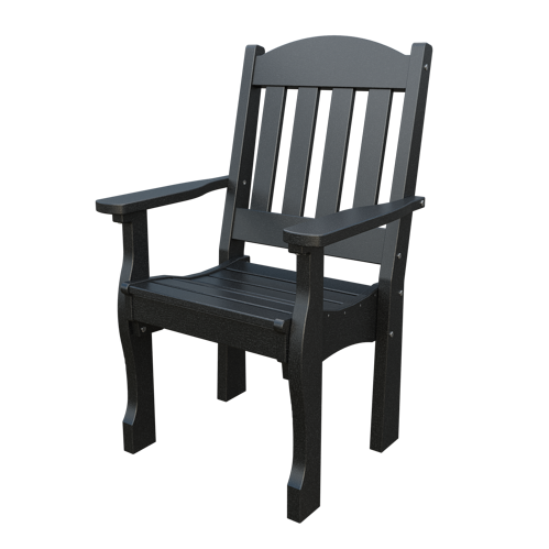 Patiova Recycled Plastic English Garden Dining Arm Chair - LEAD TIME TO SHIP 6 WEEKS OR LESS