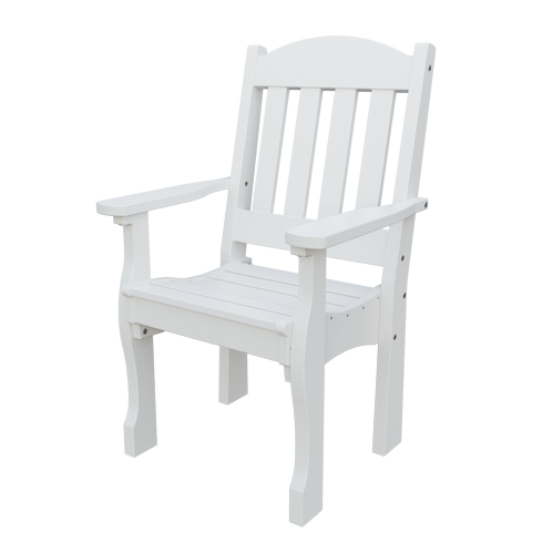 Patiova Recycled Plastic English Garden Dining Arm Chair - LEAD TIME TO SHIP 6 WEEKS OR LESS