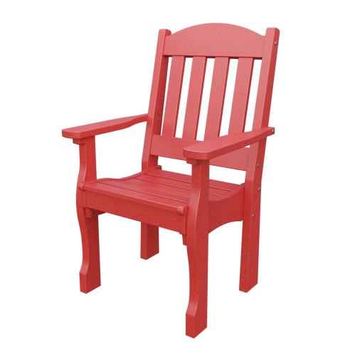 Patiova Recycled Plastic English Garden Dining Arm Chair - LEAD TIME TO SHIP 6 WEEKS OR LESS