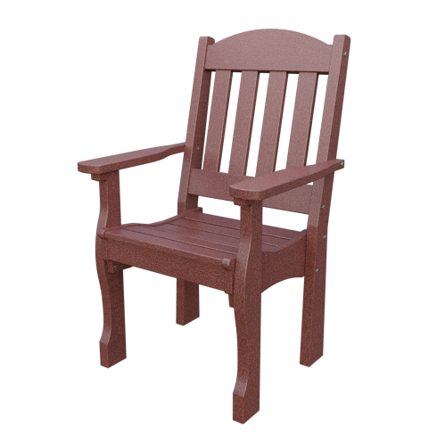 Patiova Recycled Plastic English Garden Dining Arm Chair - LEAD TIME TO SHIP 6 WEEKS OR LESS