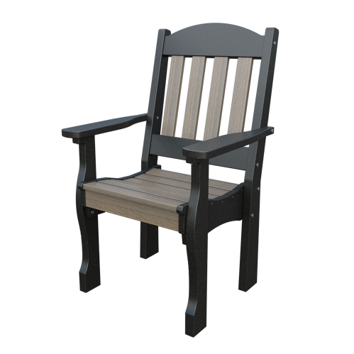 Patiova Recycled Plastic English Garden Dining Arm Chair - LEAD TIME TO SHIP 6 WEEKS OR LESS