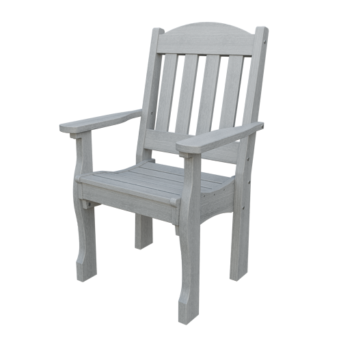 Patiova Recycled Plastic English Garden Dining Arm Chair - LEAD TIME TO SHIP 6 WEEKS OR LESS