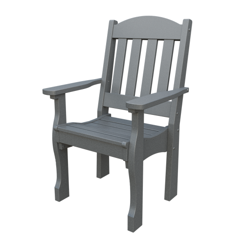 Patiova Recycled Plastic English Garden Dining Arm Chair - LEAD TIME TO SHIP 6 WEEKS OR LESS