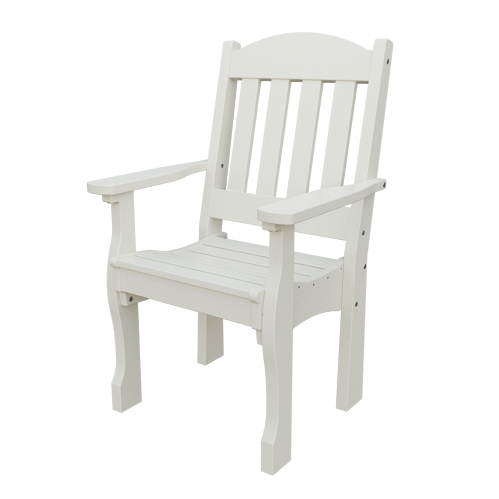 Patiova Recycled Plastic English Garden Dining Arm Chair - LEAD TIME TO SHIP 6 WEEKS OR LESS