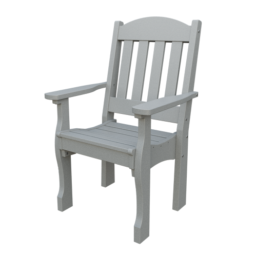 Patiova Recycled Plastic English Garden Dining Arm Chair - LEAD TIME TO SHIP 6 WEEKS OR LESS