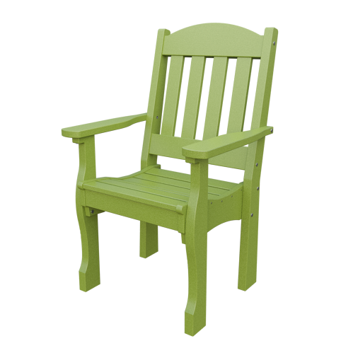 Patiova Recycled Plastic English Garden Dining Arm Chair - LEAD TIME TO SHIP 6 WEEKS OR LESS