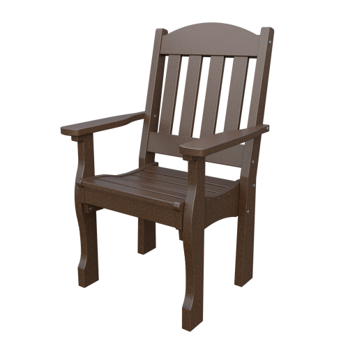 Patiova Recycled Plastic English Garden Dining Arm Chair - LEAD TIME TO SHIP 6 WEEKS OR LESS