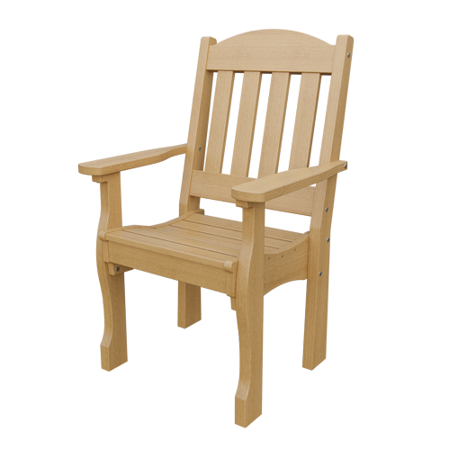 Patiova Recycled Plastic English Garden Dining Arm Chair - LEAD TIME TO SHIP 6 WEEKS OR LESS