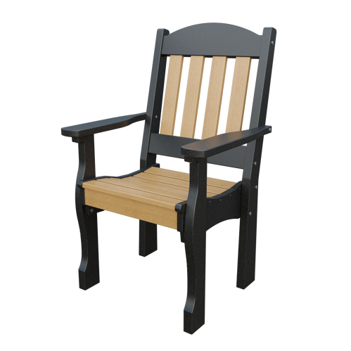 Patiova Recycled Plastic English Garden Dining Arm Chair - LEAD TIME TO SHIP 6 WEEKS OR LESS