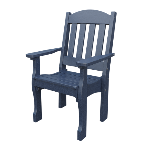 Patiova Recycled Plastic English Garden Dining Arm Chair - LEAD TIME TO SHIP 6 WEEKS OR LESS