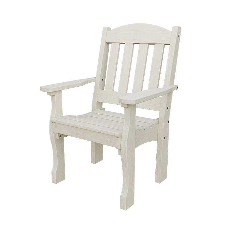 Patiova Recycled Plastic English Garden Dining Arm Chair - LEAD TIME TO SHIP 6 WEEKS OR LESS