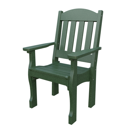 Patiova Recycled Plastic English Garden Dining Arm Chair - LEAD TIME TO SHIP 6 WEEKS OR LESS