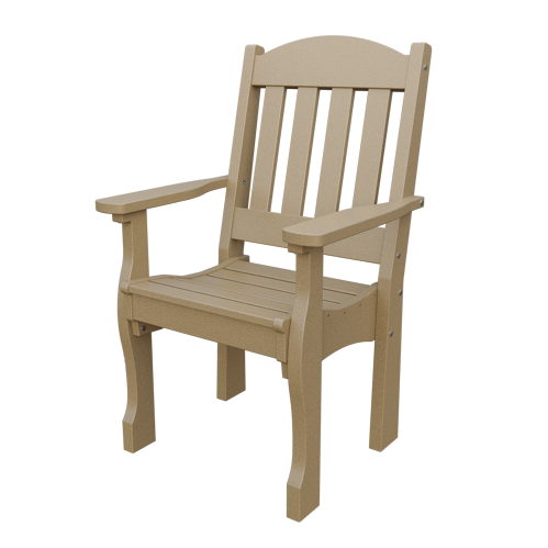 Patiova Recycled Plastic English Garden Dining Arm Chair - LEAD TIME TO SHIP 6 WEEKS OR LESS