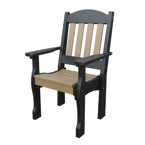 Patiova Recycled Plastic English Garden Dining Arm Chair - LEAD TIME TO SHIP 6 WEEKS OR LESS