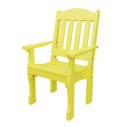 Patiova Recycled Plastic English Garden Dining Arm Chair - LEAD TIME TO SHIP 6 WEEKS OR LESS