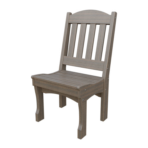 Patiova Recycled Plastic English Garden Dining Side Chair - LEAD TIME TO SHIP 6 WEEKS OR LESS