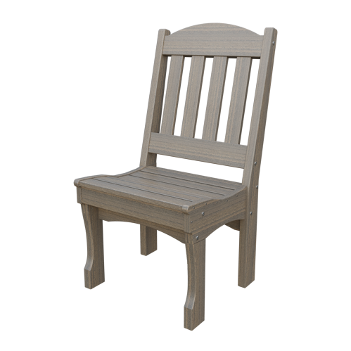 Patiova Recycled Plastic English Garden Dining Side Chair - LEAD TIME TO SHIP 6 WEEKS OR LESS