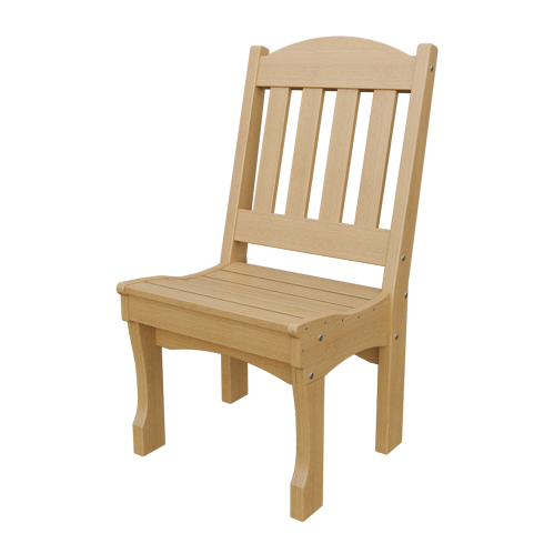 Patiova Recycled Plastic English Garden Dining Side Chair - LEAD TIME TO SHIP 4 WEEKS